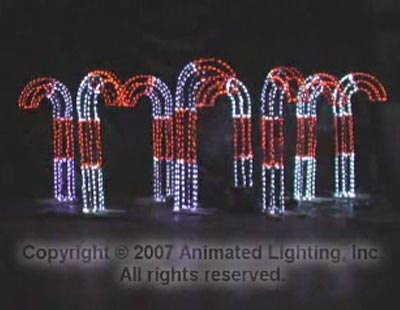 Animated Lighting Products Just Add Candy Canes Animated Candy Canes