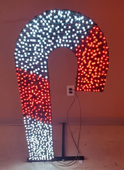 Animated Lighting 4-foot 2D Candy Cane